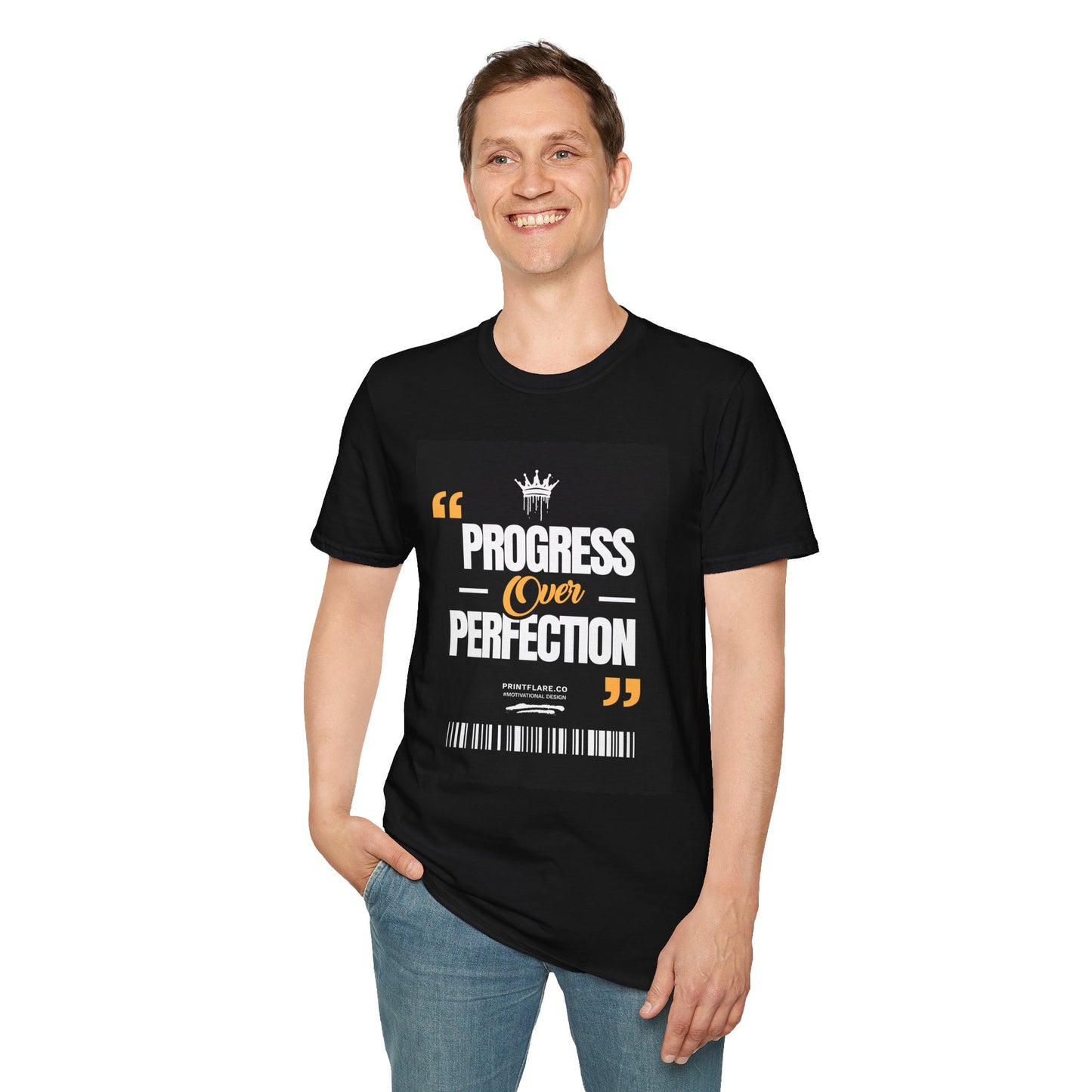Progress Over Perfection T-Shirt — Motivational Graphic Tee